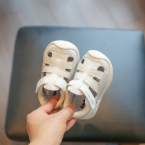 宝宝学步凉鞋夏季婴儿软底机能鞋1一2岁包头男小童鞋透气女童鞋子