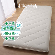 新品 出口日本原单日式加厚四层榻榻米床垫地铺可折叠双人床垫