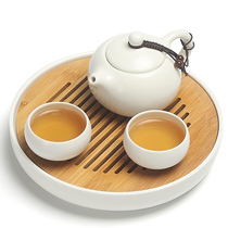 轻奢功夫茶具一壶两杯干泡客厅盘套装日式陶瓷茶旅行办公室壶杯喝