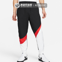 Nike男裤大勾子拼色速干运动裤透气束脚休闲长裤小脚裤AR9895-011