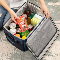 自驾游装备用品携带食物冷藏装蔬菜水果汽车移动冰箱保鲜袋保温箱