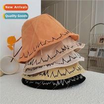 The new hat female sunscreen simple fishermans hat spring an