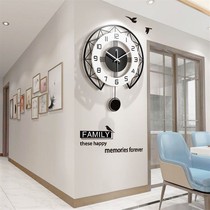 北欧钟表挂钟家用时尚表客厅免打孔现代简约网红个性创意时钟挂墙