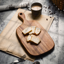 日式实木牛排砧板切面包案板占板木质小粘板水果托盘熟食抗菌菜板