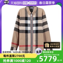 【自营】中古全新未使用博柏利男款羊毛拉链长袖衬衫外套