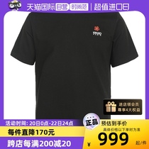 【自营】KENZO男士简约BOKE系列海棠花刺绣休闲圆领短袖T恤