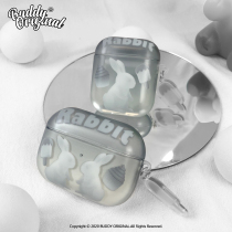 BUDDY原创灰色兔子适用Airpods保护套苹果耳机保护套三代软壳pro2