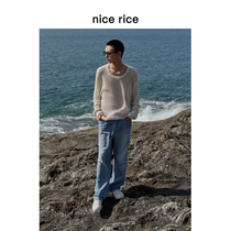nice rice好饭 24SS泼墨全棉宽松直筒牛仔裤[商场同款]NGC13048