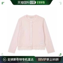 韩国直邮Perimitz 普通外套 [女童] 凉爽的蕾丝开襟毛衫 粉红色 (