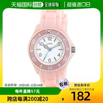 【日本直邮】j-axis日韩腕表多彩女式圆形运动腕表樱粉色石英指针