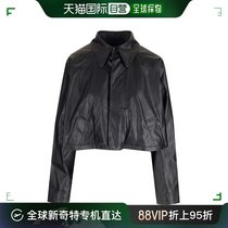 香港直邮Mm6 Maison Margiela 女士黑色短款风衣夹克
