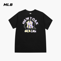 MLB官方 男女情侣T恤LIKE系列短袖趣味涂鸦宽松休闲潮春夏款TSP1