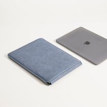 适用苹果笔记本电脑包Macbook Pro14内胆包M3外套Air13保护套M2皮袋15.3/16英寸收纳包2023新款翻毛皮