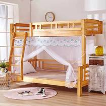 上窄下宽子母床蚊帐1.2/1.5米高低儿童梯形实木双层上下床0.9蚊帐