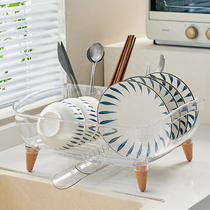 碗筷收纳盒碗柜厨房沥水放碗箱装碗碟盘餐具家用碗架沥水碗碟架大
