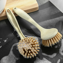 不粘油不脏手洗锅刷碗刷带柄长柄刷子厨房清洁工具洗碗刷锅用品