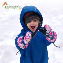 twinklebelle儿童滑雪手套冬季男女户外玩雪滑冰加绒加厚保暖防水