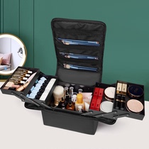 手提专业防水化妆包收纳包简约便携美甲纹绣化妆师工具箱跟妆盒