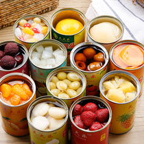 新鲜水果罐头混合装每罐425克黄桃罐头梨菠萝什锦草莓杨梅椰果杏