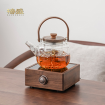 榜盛玻璃煮茶壶养生泡茶壶围炉煮茶电陶炉新款煮茶器煮茶炉套装