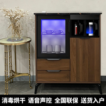 实木茶吧机全自动家用智能饮水柜消毒柜冷热饮水机奶瓶消毒餐边柜