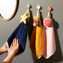 擦手巾可挂式超强吸水毛巾儿童洗手巾比纯棉宝宝插擦手布可爱手巾