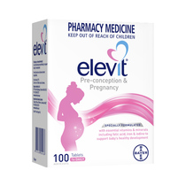 Elevit爱乐维复合维生素叶酸100片孕妇备孕哺乳期叶酸片营养素