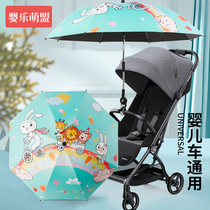 婴儿车遮阳伞遛娃神器宝宝儿童推车雨伞溜娃折叠车加大防晒伞通用