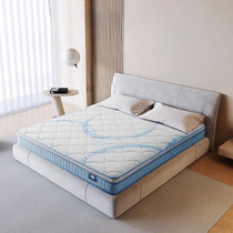 顾家家居天然乳胶双人家用卧室高端海绵乳胶1米8厚弹簧软床垫0099