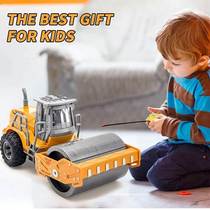 压路机玩具车电动遥控器小孩子的环卫车模型沙滩车户外男孩子儿童