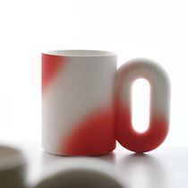 景德镇陶瓷超大号马克杯咖啡杯ins风礼物大容量喝水杯带盖陶瓷杯