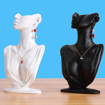 创意装饰品项链展示架颈模饰品架人像模特脖子珠宝收纳展示道具