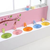 幼儿园儿童台下盆14寸彩色陶瓷卡通小孩洗脸盆13寸16嵌入式洗手盆