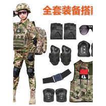 儿童迷彩服男童特种兵套装虎斑CP学生军训服演出儿童战术装备全套