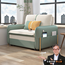单人折叠沙发床两用小户型实木储物现代简约书房阳台经济型多功能