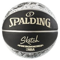 美国直邮 斯伯丁Spalding NBA Sketch Swoosh限量版素描漫画 篮球