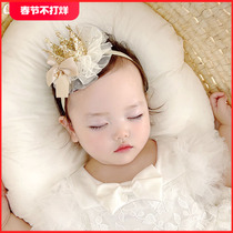 韩国时尚婴儿发带立体蕾丝皇冠公主发饰女宝宝生日头饰新生儿头箍