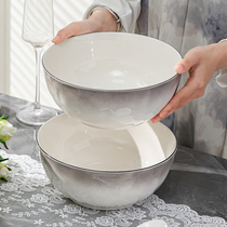 8英寸汤碗家用2024新款陶瓷6寸汤面碗大号盛汤盆高级感大碗泡面碗