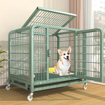 特粗方管狗笼子中型犬小型犬带厕所室内家用狗屋狗笼狗窝宠物铁笼