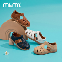 m1m2西班牙童鞋夏季新款宝宝凉鞋复古镂空儿童沙滩鞋包脚防滑透气