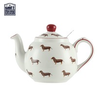 LondonPottery田园动物系列狗英式陶瓷茶壶滤网下午高颜值泡茶壶