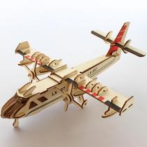 木头歼20航模飞机模型拼装仿真手工积木质3d立体拼图儿童木制玩具
