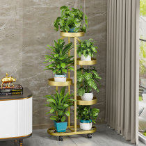 花架可移动花架子客厅落地式多层欧式阳台室内绿萝架铁艺花盆架