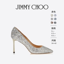 [经典款]JIMMY CHOO/ROMY/LOVE 女士经典闪粉浅口高跟鞋婚鞋JC