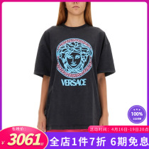 Versace/范思哲新款女装logo印花休闲短袖T恤