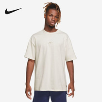 Nike耐克短袖男2024夏季纯色运动纯棉休闲透气舒适T恤DO7393-030