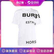 香港直邮BURBERRY博柏利巴宝莉 女士白色T恤 8017103