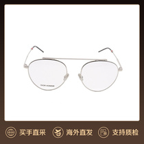香港直邮DIOR迪奥眼镜框男0227复古圆形平光金丝近视眼镜架女