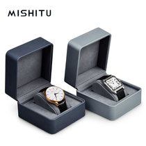 诗米图新款PU时尚简约高档手表盒单个放手表的珠宝包装收纳盒