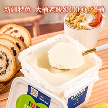 地道风物 新疆特产原味酸奶桶装1kg*2冷藏早佐餐酸牛奶